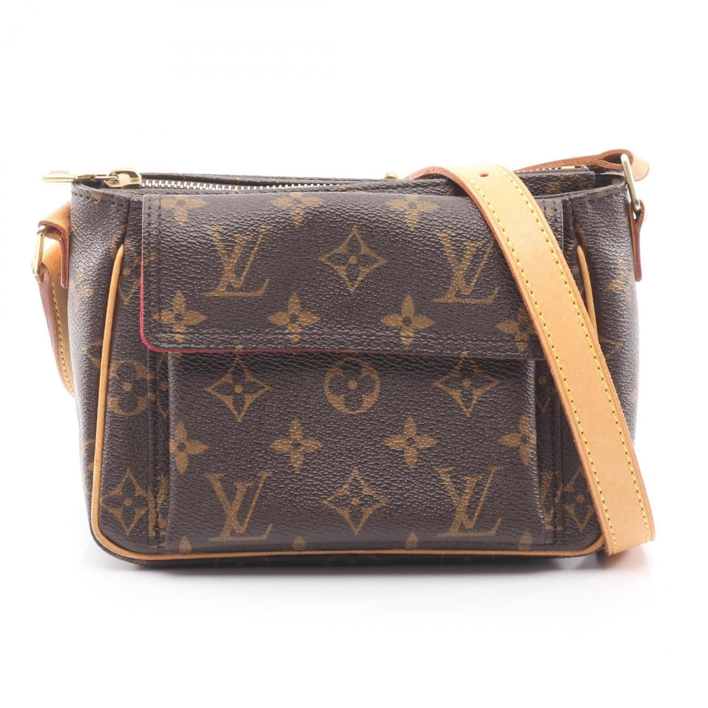 Louis Vuitton Monogram Brown Coated Canvas Leather Shoulder Bag (Pre-Owned)