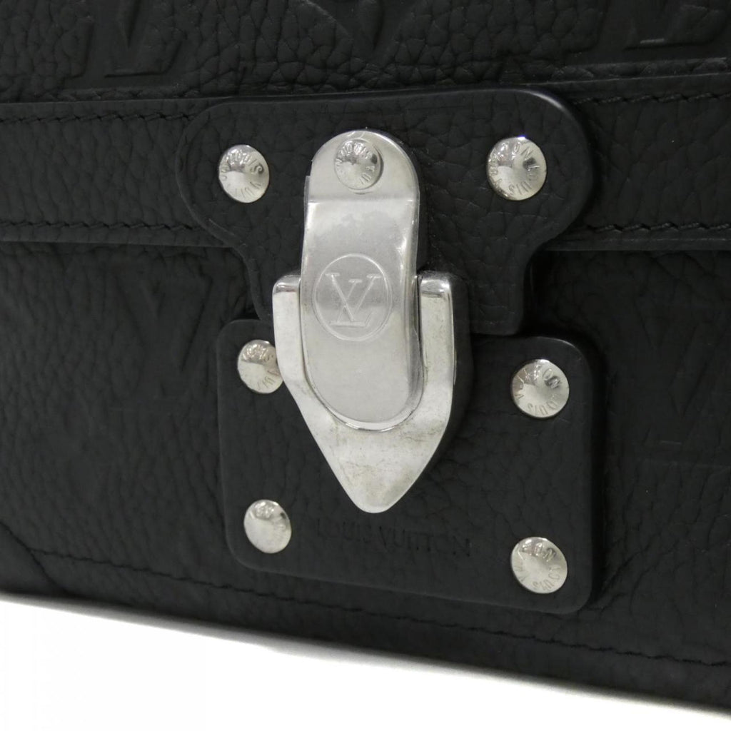 Louis Vuitton Black Leather Handbag (Pre-Owned)