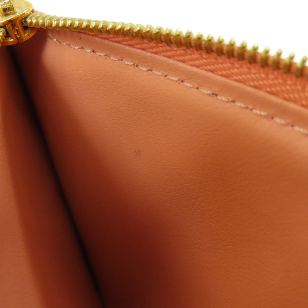 Louis Vuitton Brown Damier Canvas Ebene Damier Canvas Chain/Shoulder Wallet (Pre-Owned)