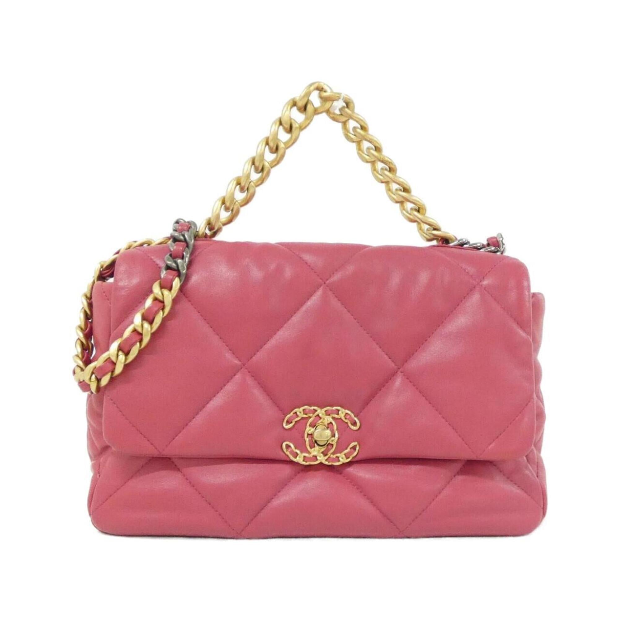 19 Flap Bag Quilted Goatskin Large