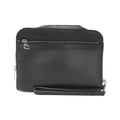 Louis Vuitton Black Leather Clutch Bag (Pre-Owned)
