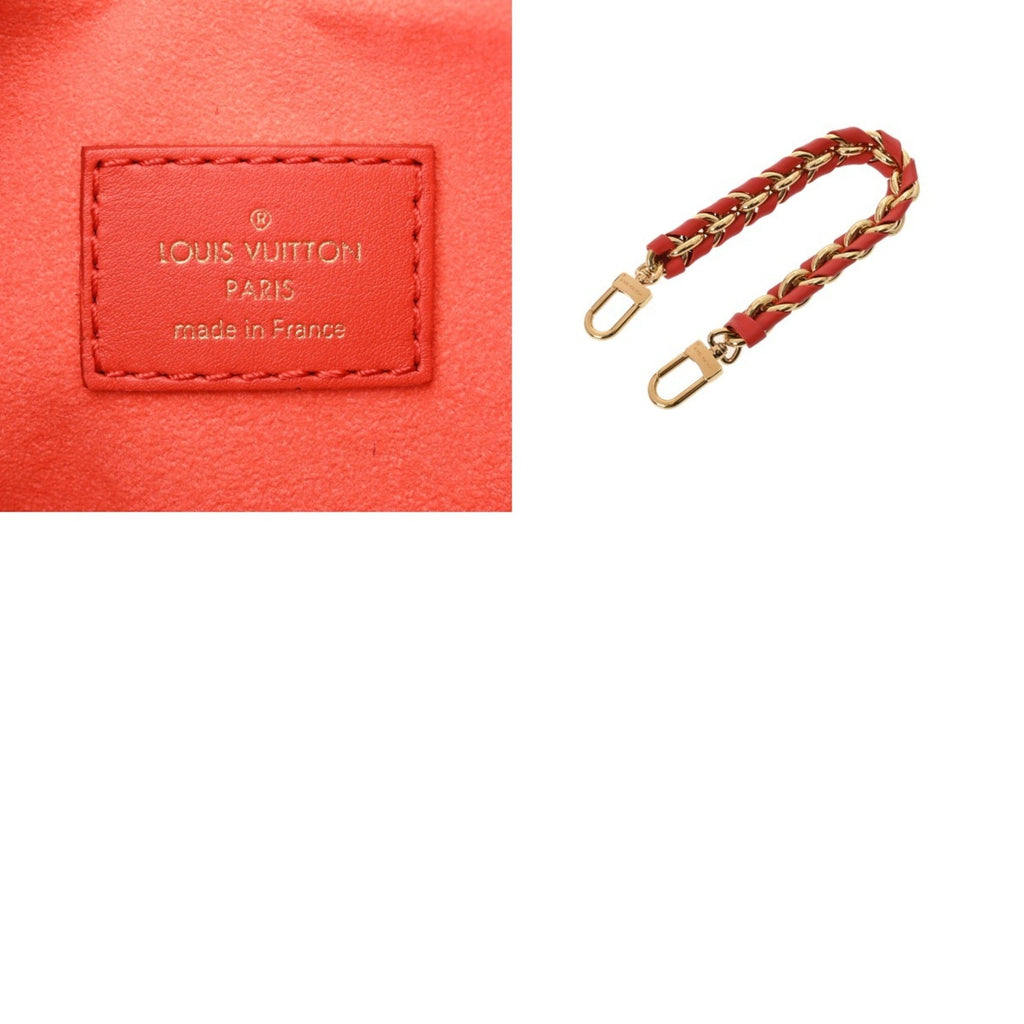 Louis Vuitton Red Color Leather Shoulder Bag (Pre-Owned)