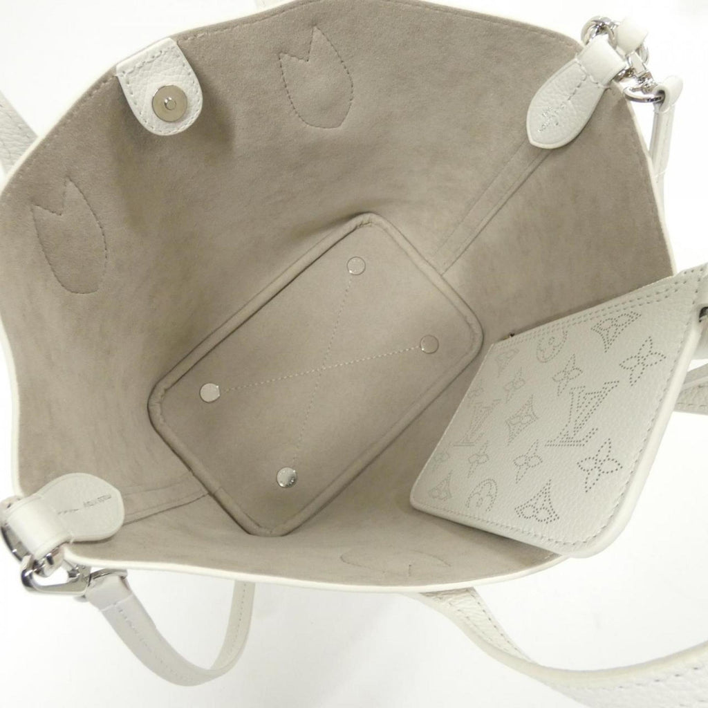 Louis Vuitton Mahina White Leather Handbag (Pre-Owned)