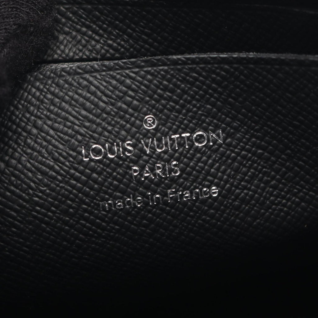 Louis Vuitton Black Brown Coated Canvas Leather Shoulder Bag (Pre-Owned)