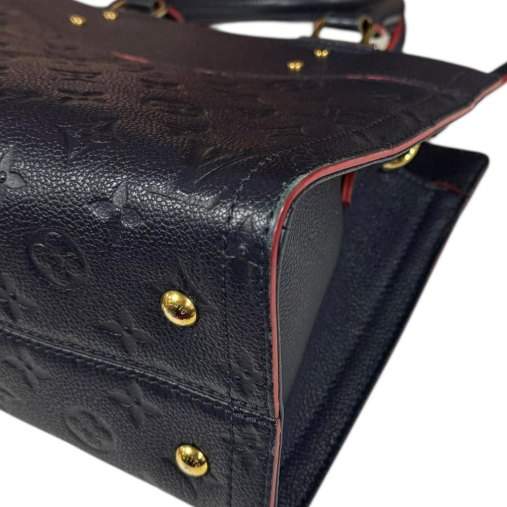 Louis Vuitton Marine Rouge Navy Monogram Empreinte Shoulder Bag (Pre-Owned)