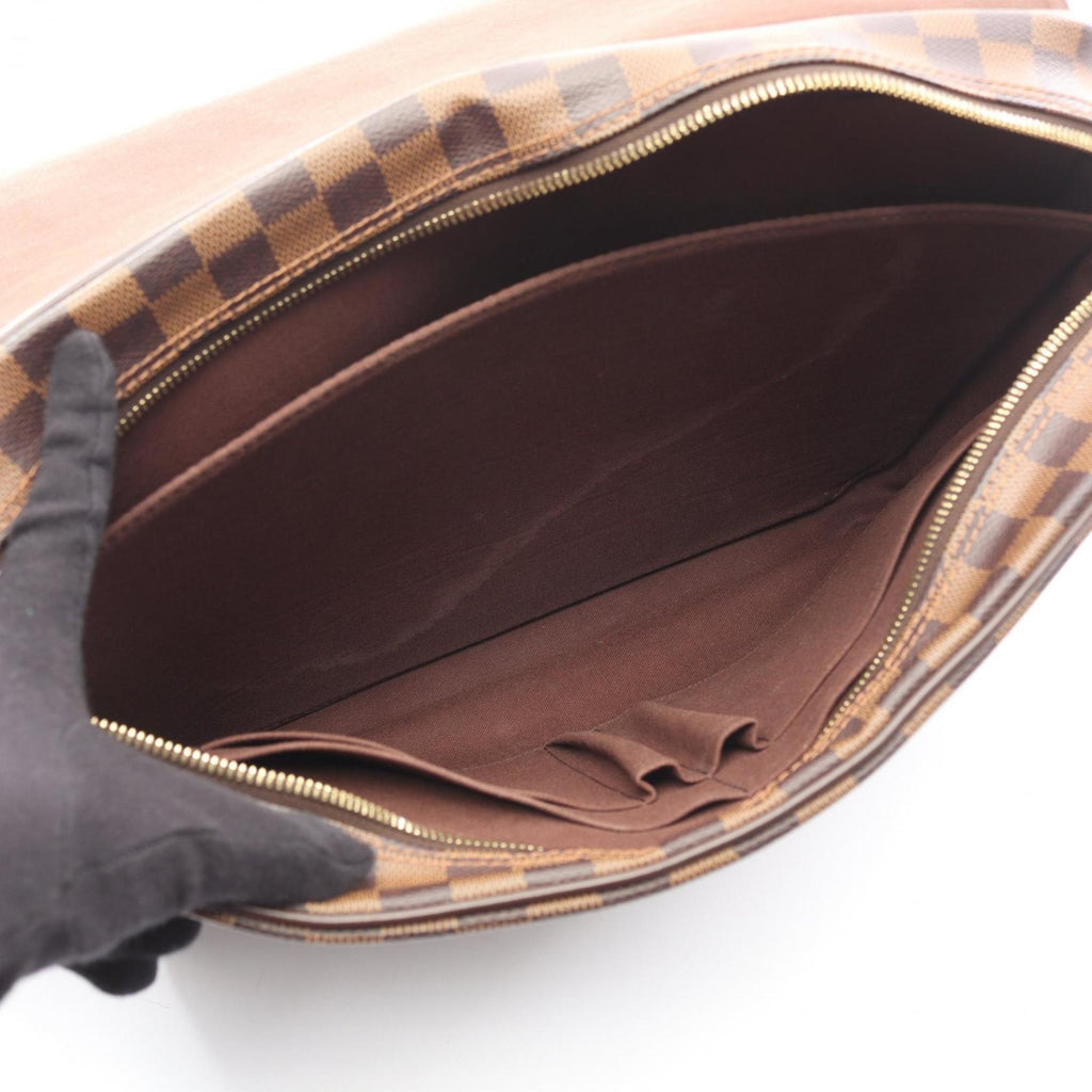 Louis Vuitton Brown Damier Canvas Coated Canvas Leather Damier Canvas Handbag Shoulder Bag (Pre-Owned)