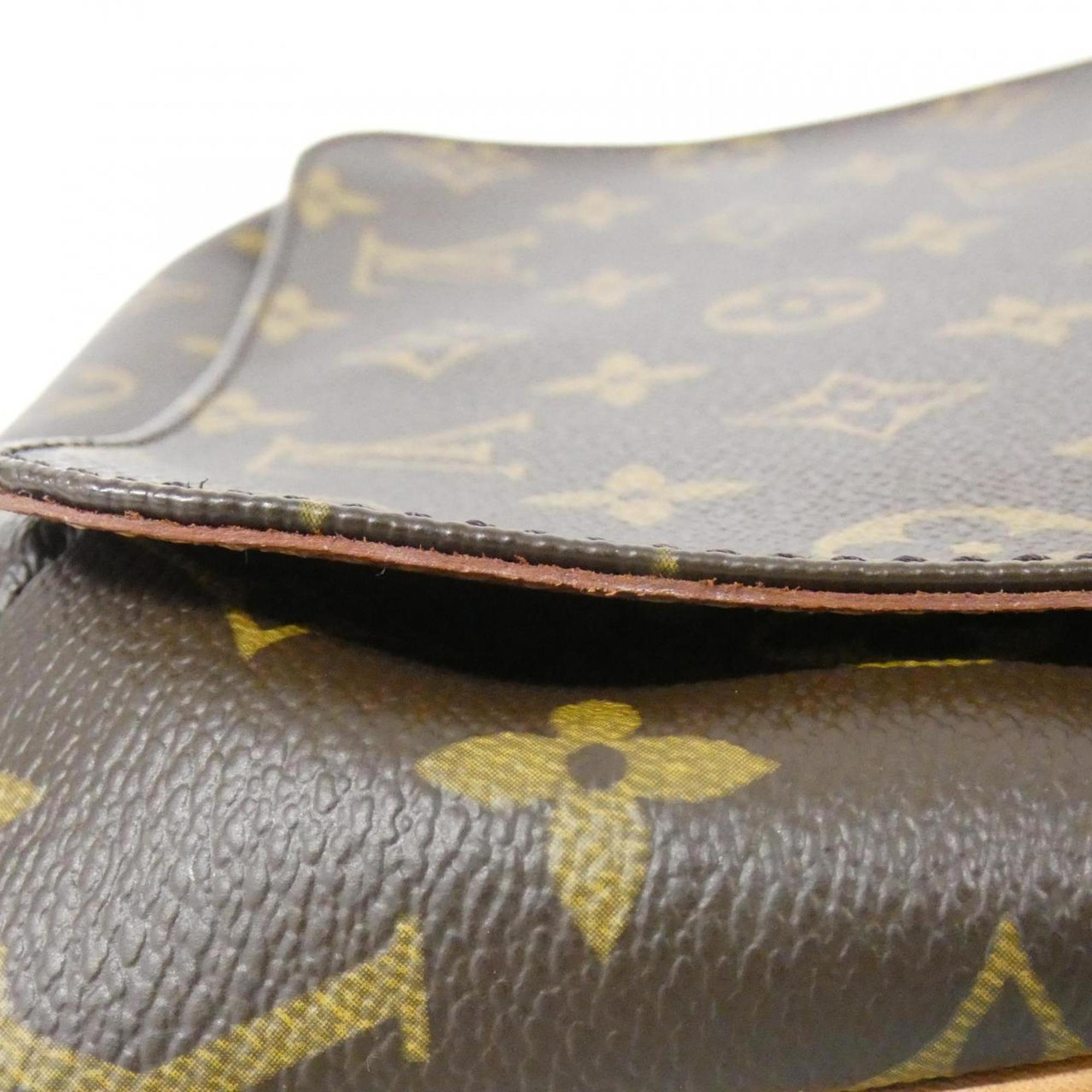 Louis Vuitton Marron Coated Canvas Shoulder Bag (Pre-Owned)