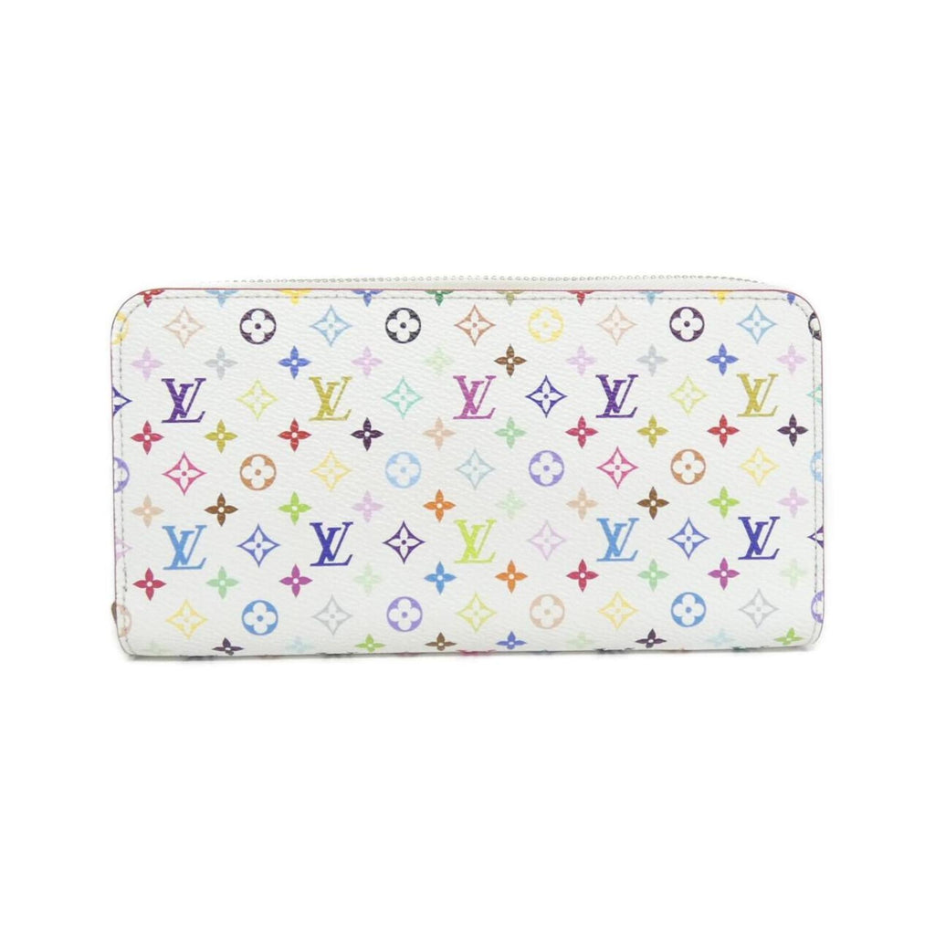 Louis Vuitton Multi-Color White Coated Canvas Long Wallet (Bi-Fold) (Pre-Owned)