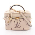 Louis Vuitton Beige Brown Coated Canvas Handbag (Pre-Owned)
