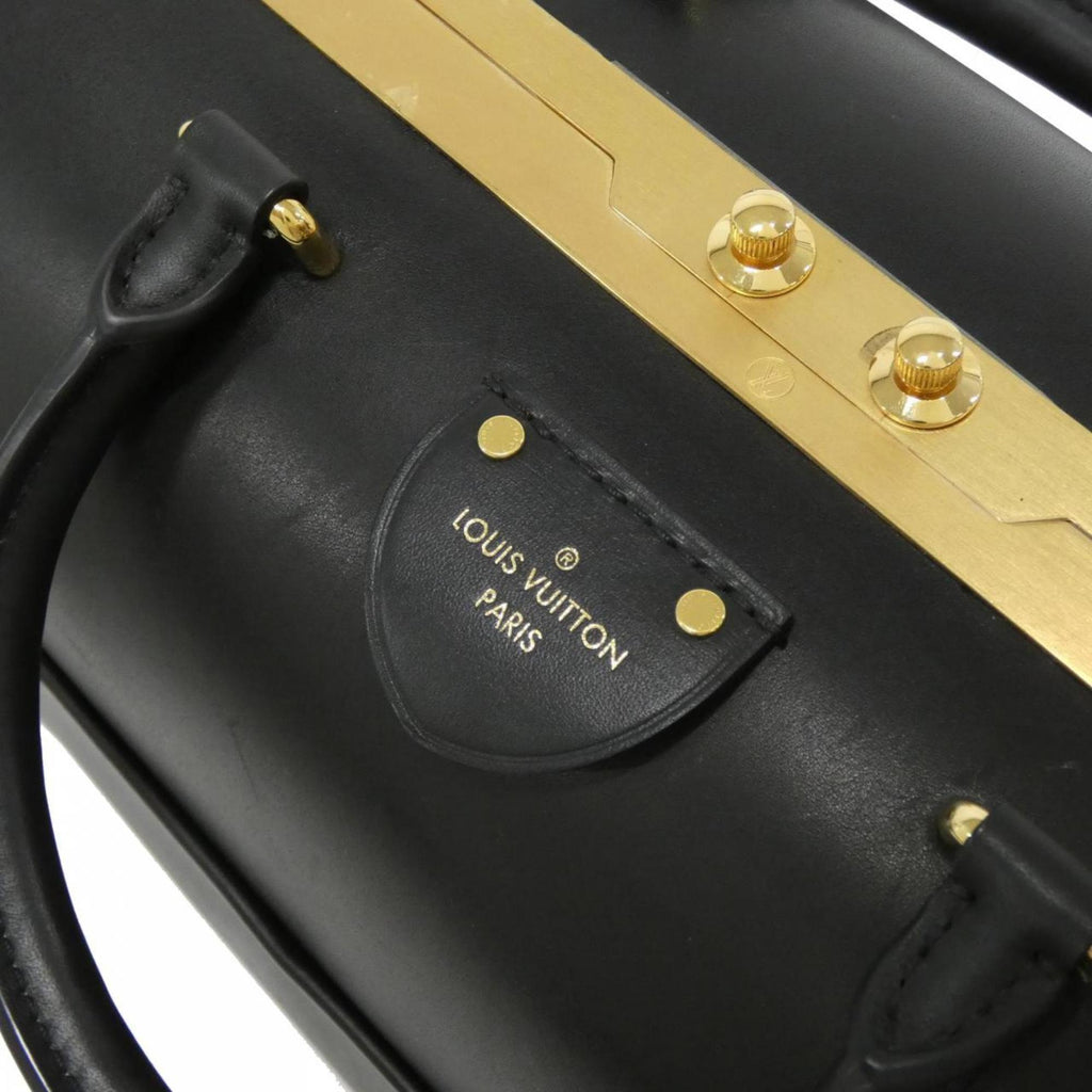Louis Vuitton Black Leather Boston Bag (Pre-Owned)