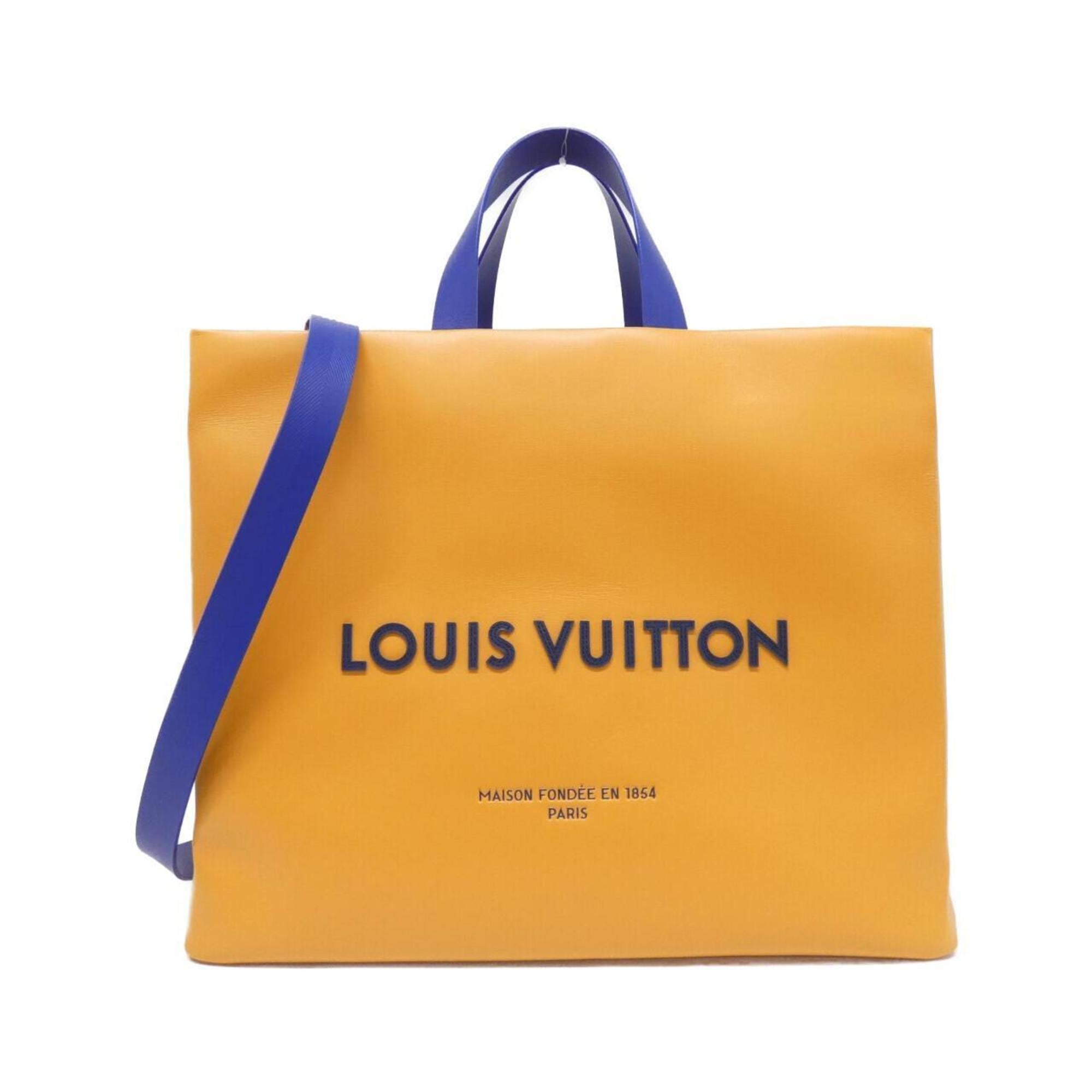 Louis Vuitton Saffron Yellow Leather Handbag (Pre-Owned)
