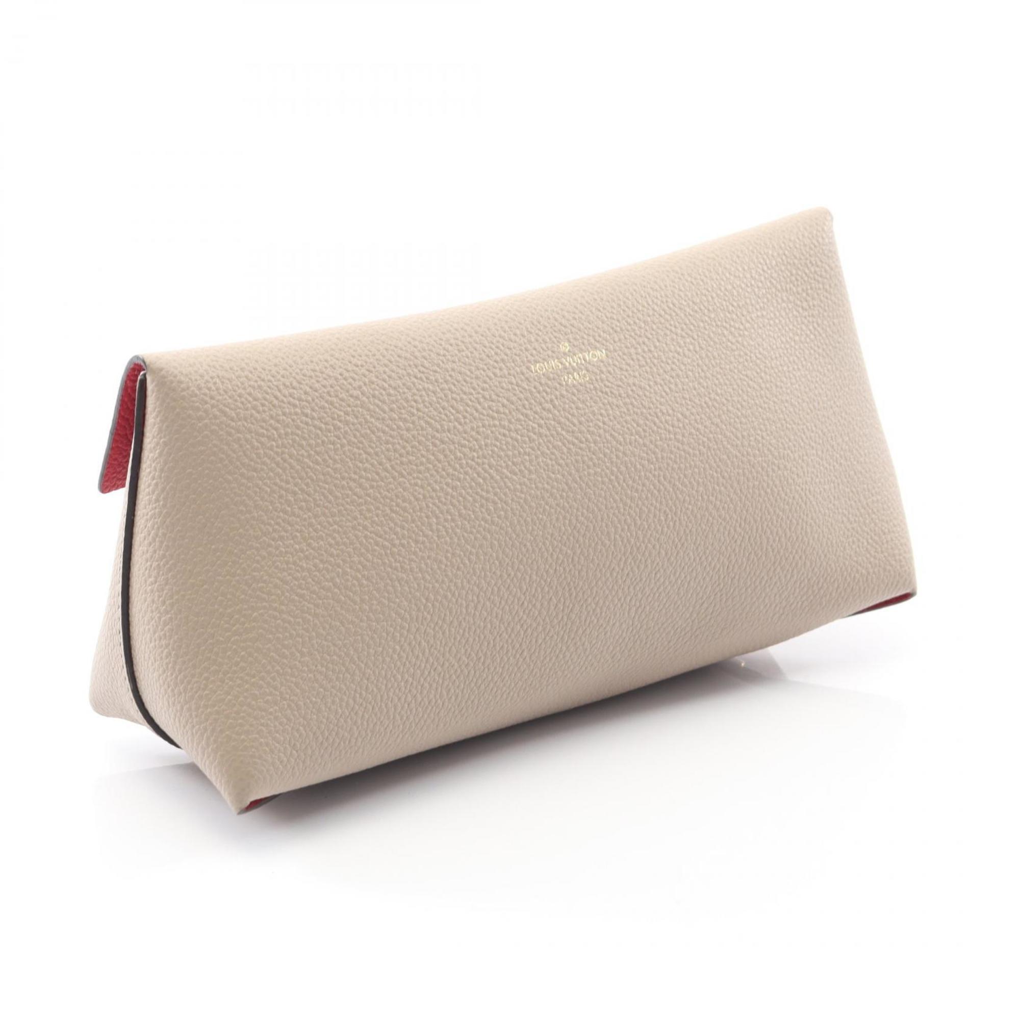 Louis Vuitton Beige Galle Leather Pochette Pouch (Pre-Owned)