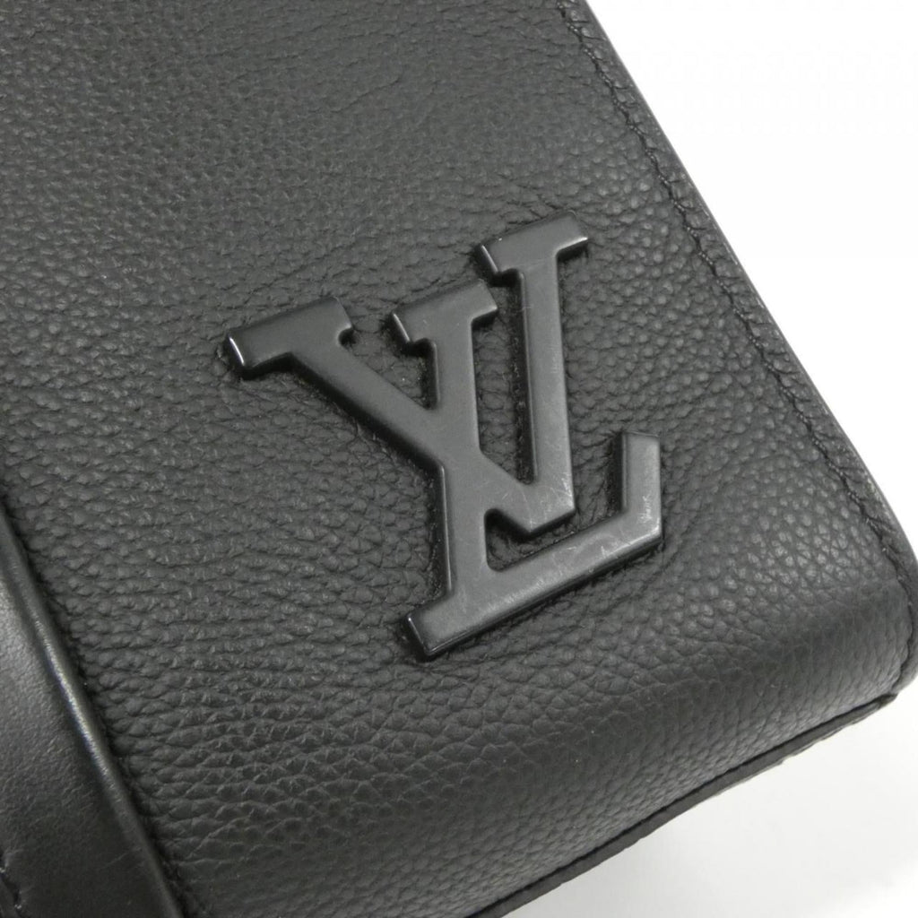 Louis Vuitton Black Leather Handbag (Pre-Owned)