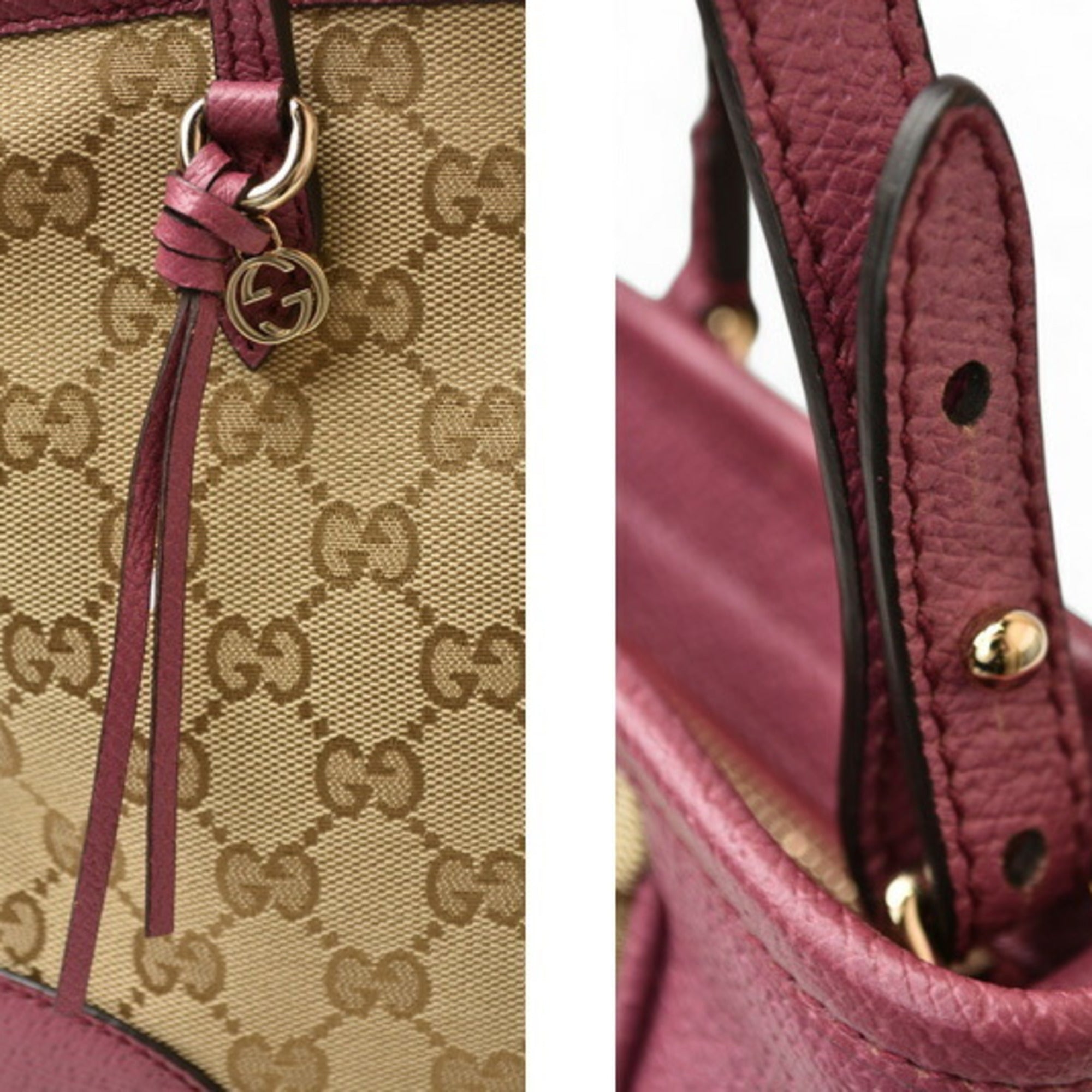 Bree Convertible Tote GG Canvas with Leather Small