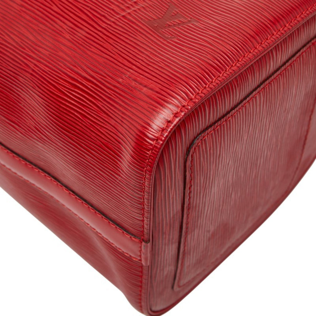 Louis Vuitton Castilian Red Leather Boston Bag Handbag (Pre-Owned)