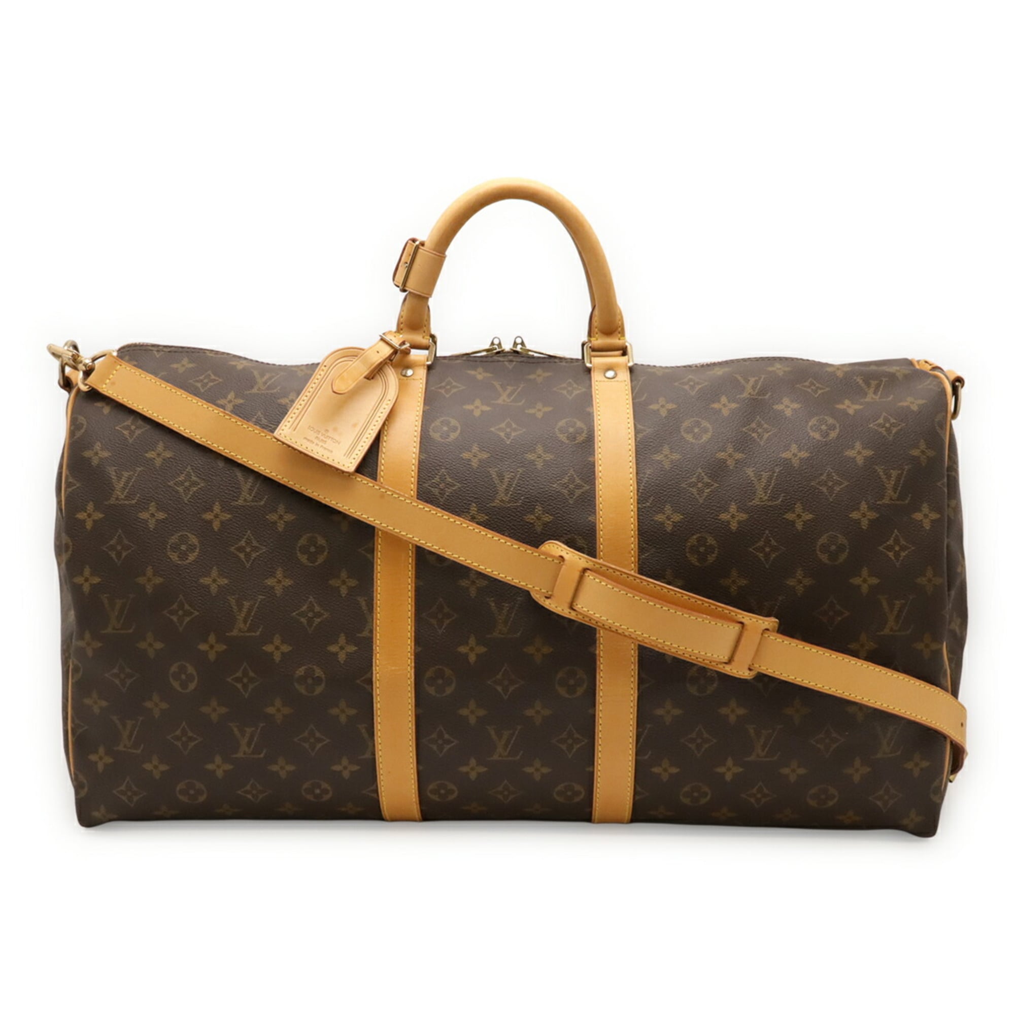 Louis Vuitton Brown Monogram Canvas Boston Bag Shoulder Bag (Pre-Owned)