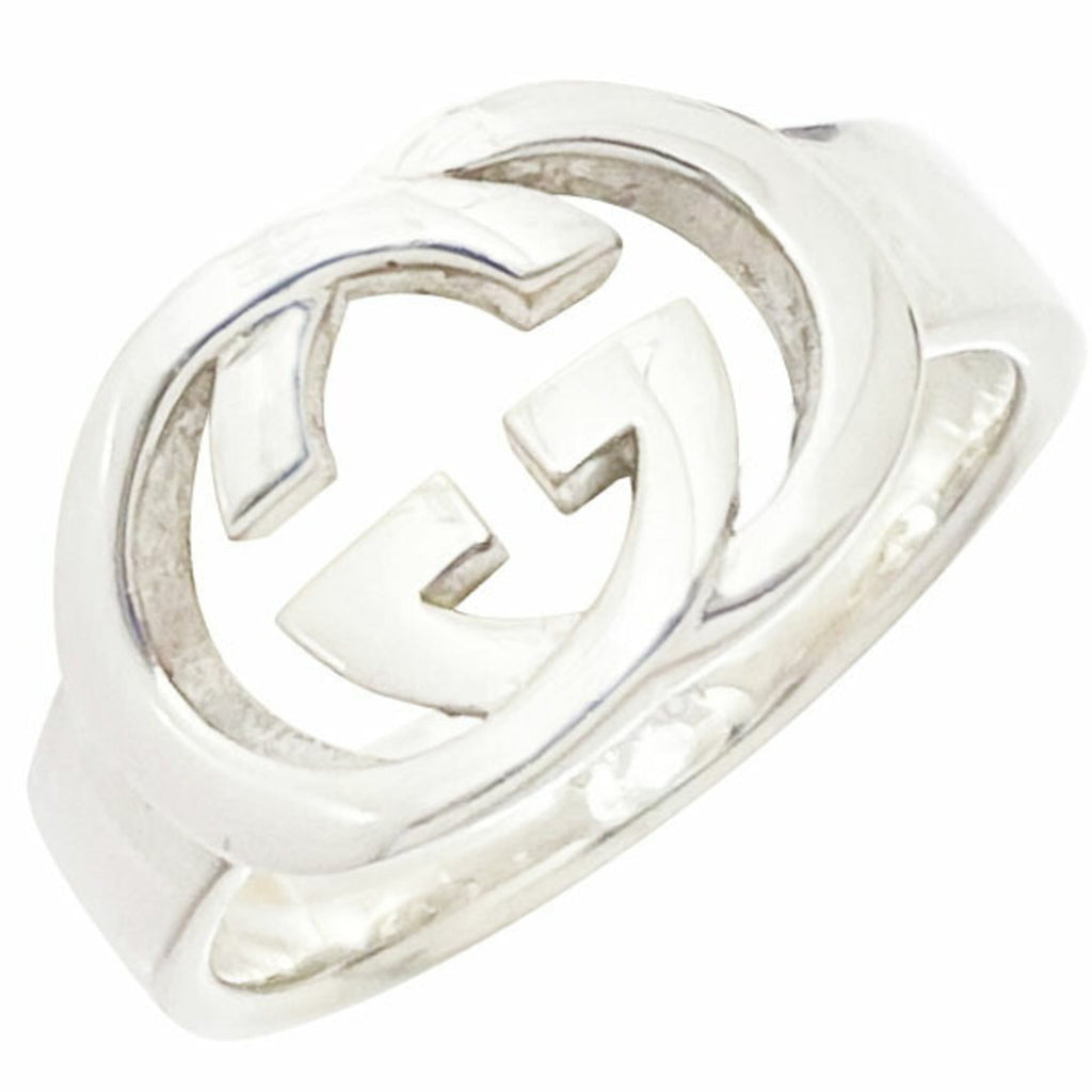 Interlocking G Band Ring Sterling Silver