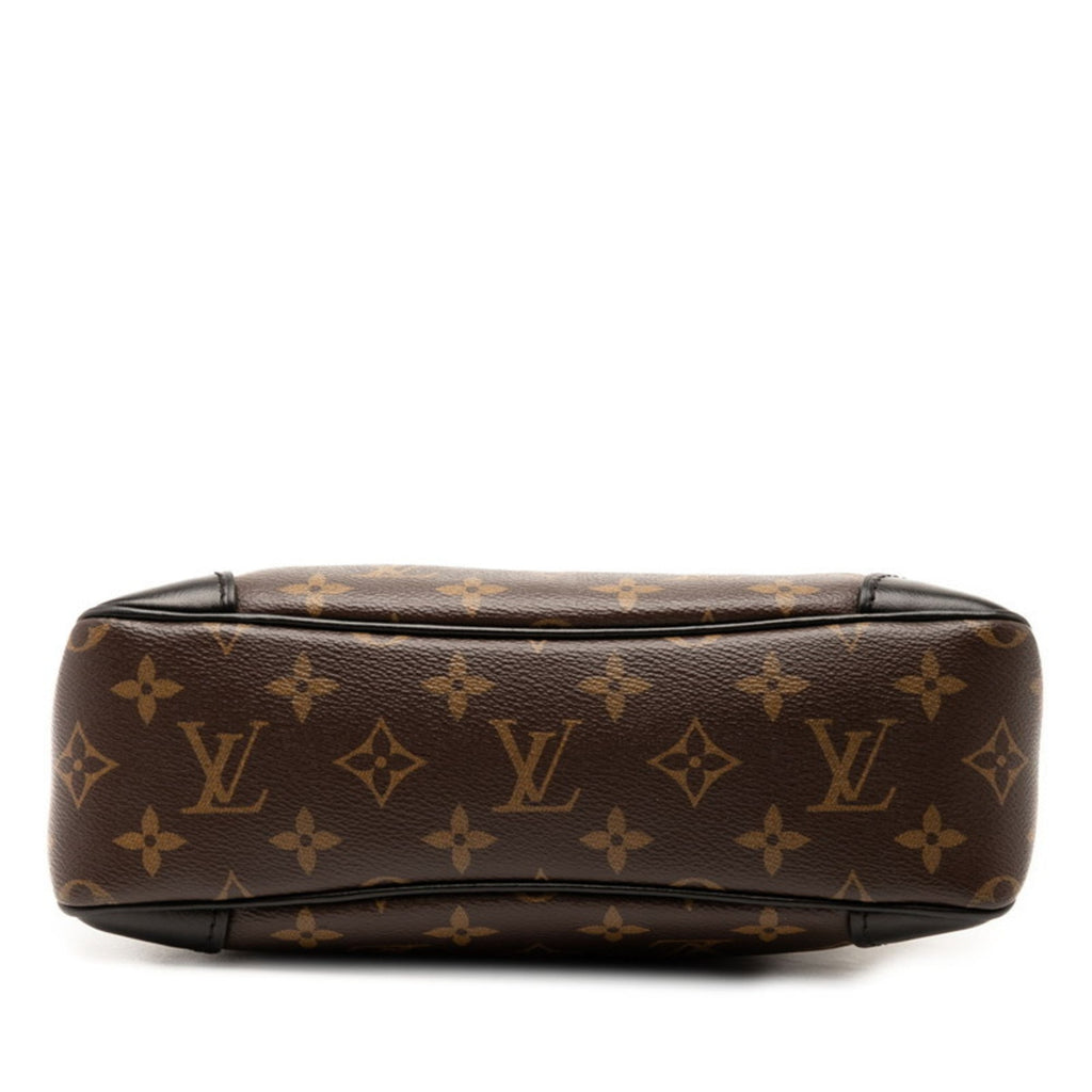 Louis Vuitton Black Brown Pvc Leather Shoulder Bag (Pre-Owned)