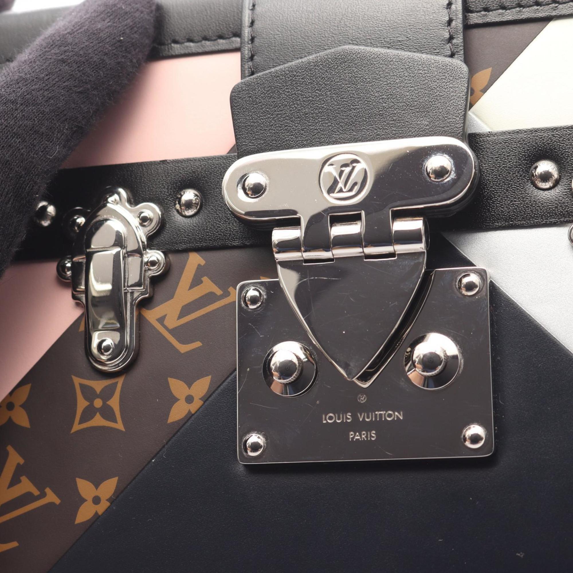 Louis Vuitton Multi-Color Pink Leather Shoulder Bag (Pre-Owned)