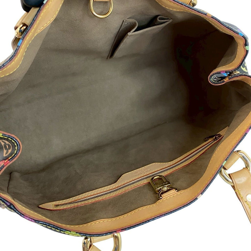 Louis Vuitton Black Multi-Color Leather Pvc Shoulder Bag Tote Bag (Pre-Owned)