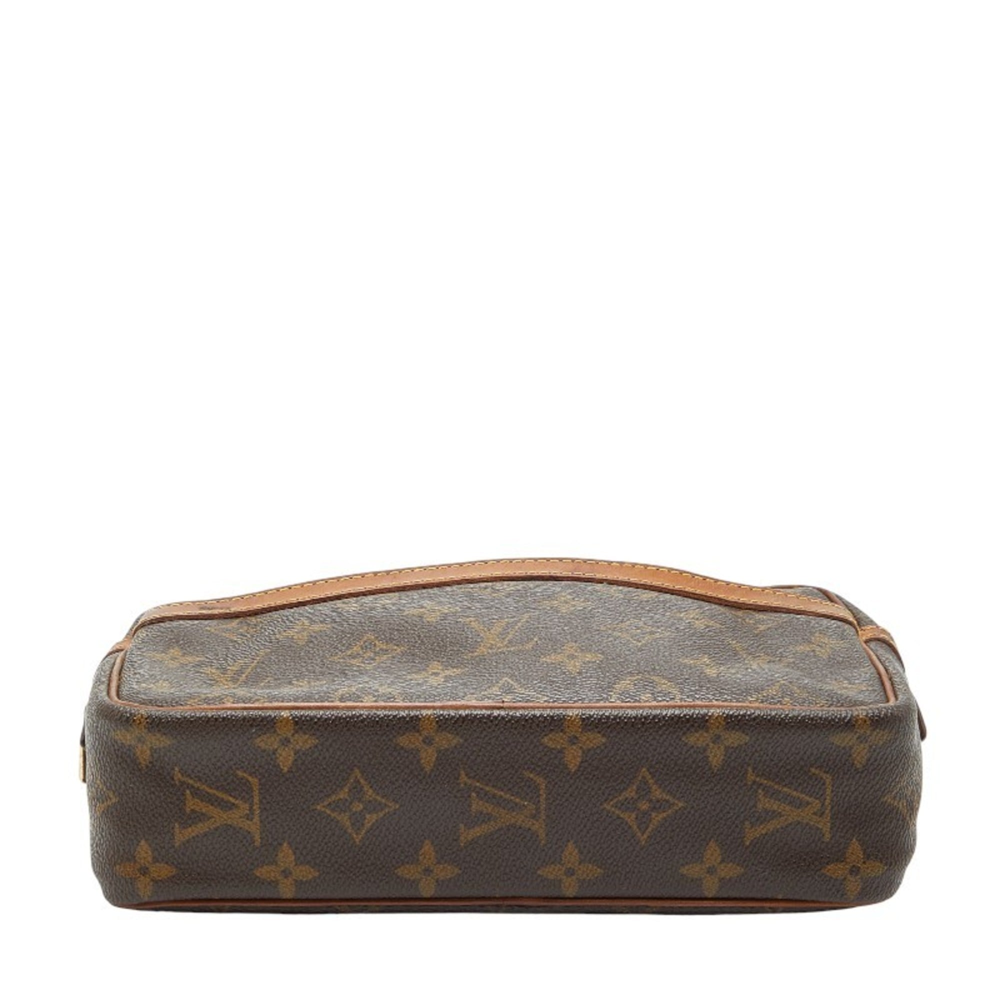 Louis Vuitton Brown Pvc Leather Briefcase (Pre-Owned)