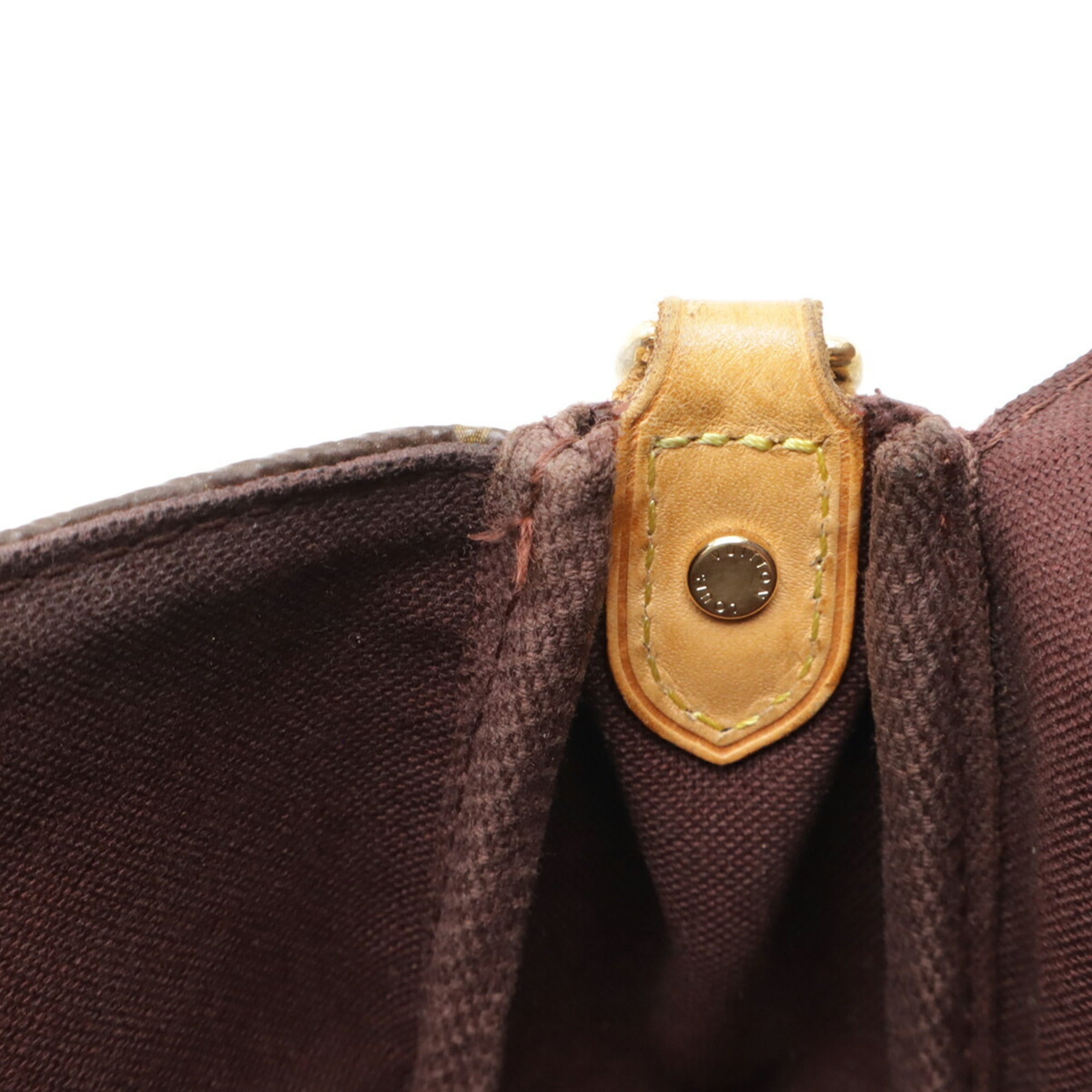 Louis Vuitton Brown Monogram Clutch Bag Pouch Shoulder Bag (Pre-Owned)