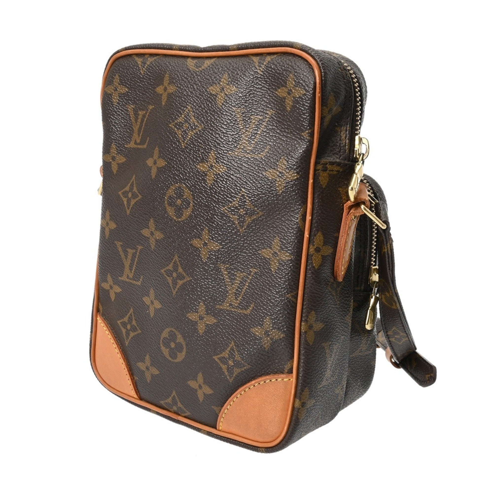 Louis Vuitton Brown Monogram Canvas Shoulder Bag (Pre-Owned)