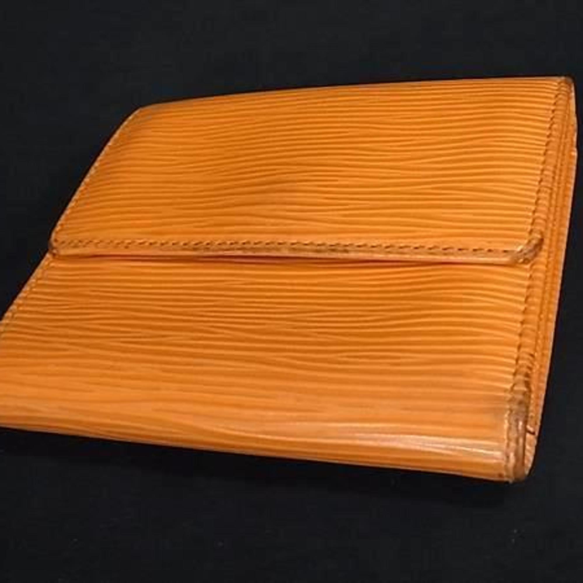 Louis Vuitton Epi Mandarin Epi Leather Wallet (Bi-Fold) (Pre-Owned)