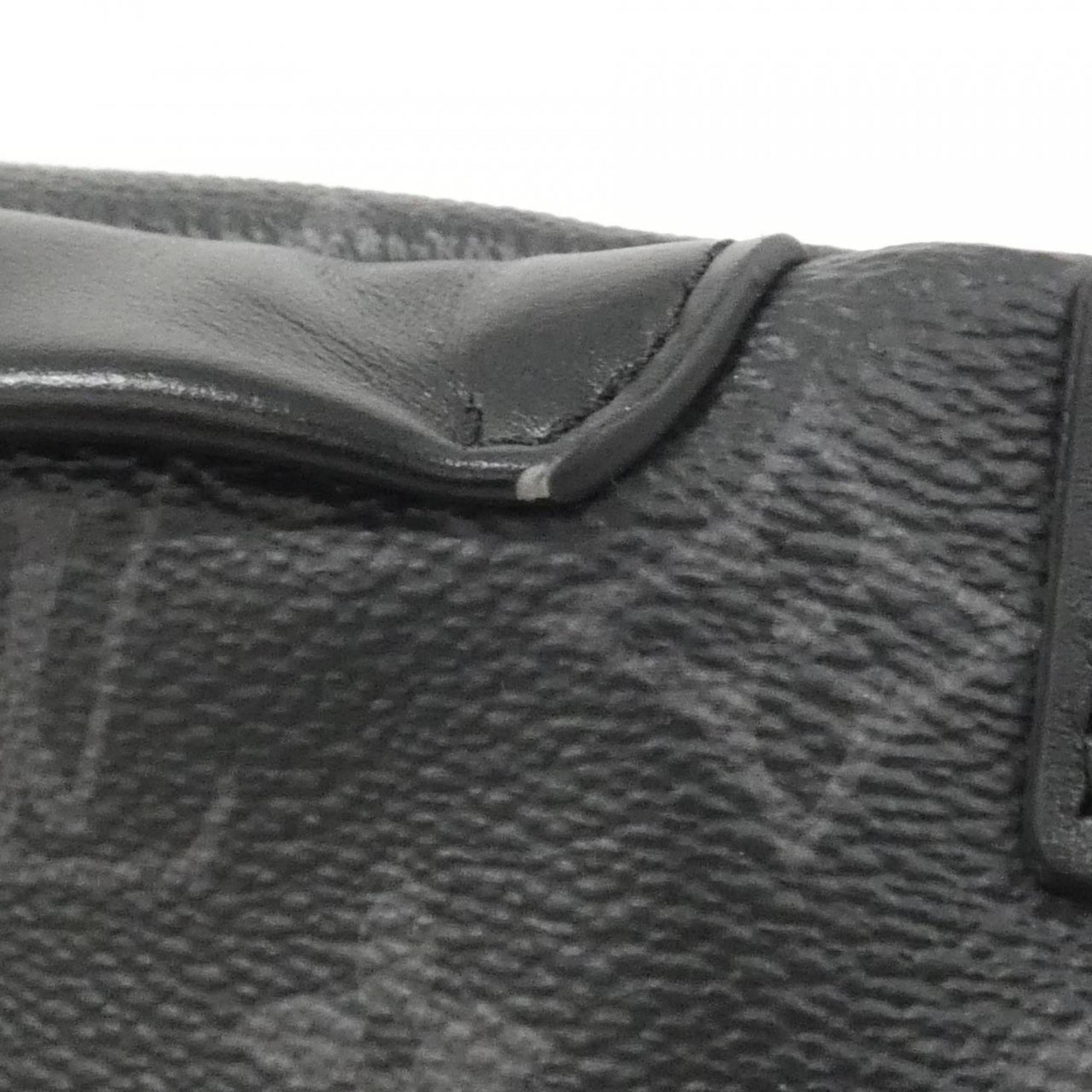 Louis Vuitton Black Coated Canvas Shoulder Bag (Pre-Owned)