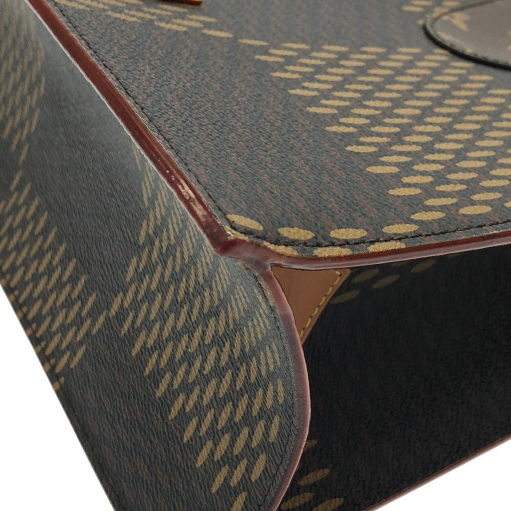Louis Vuitton Black Brown Coated Canvas Handbag (Pre-Owned)
