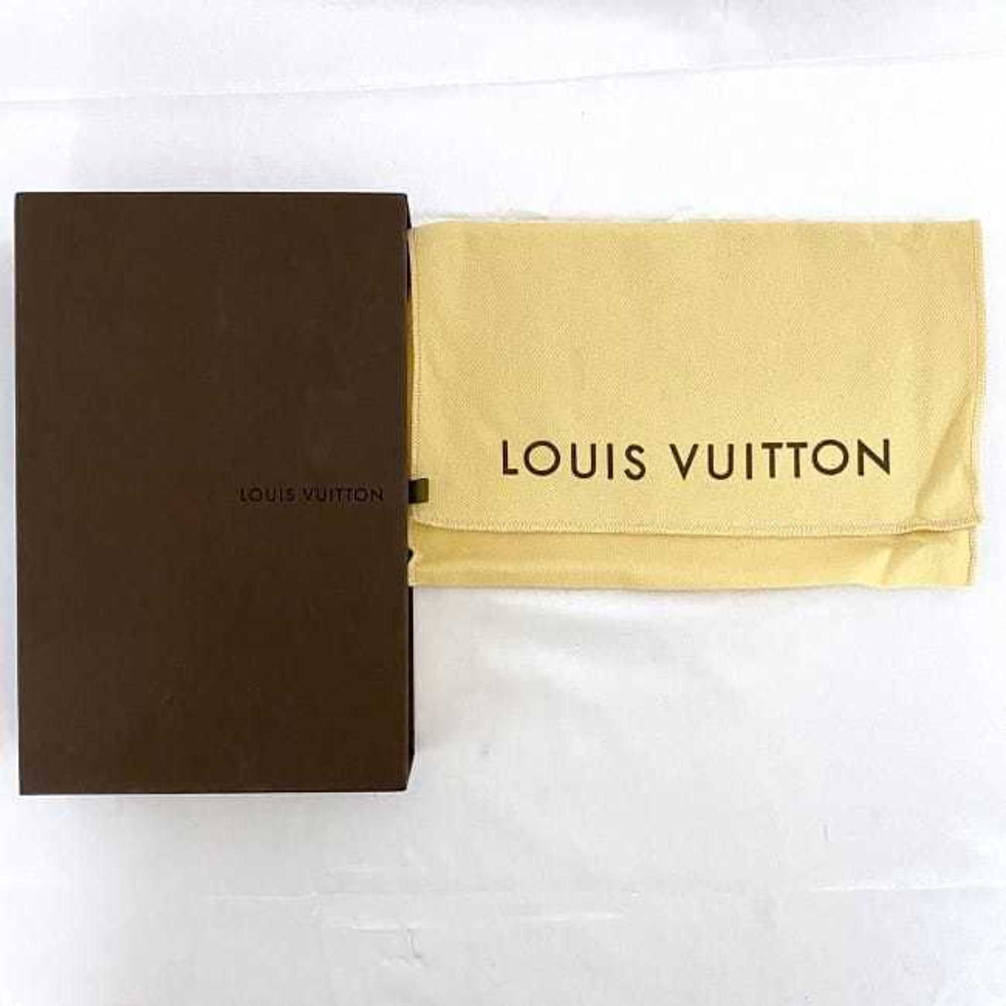 Louis Vuitton Damier Brown Damier Canvas Ebene Damier Canvas Long Wallet (Bi-Fold) (Pre-Owned)