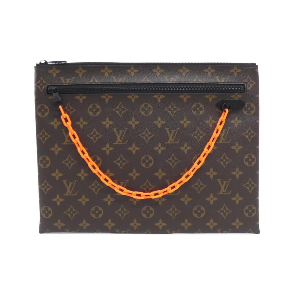 Louis Vuitton Brown Marron Coated Canvas Handbag Pochette (Pre-Owned)