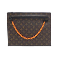 Louis Vuitton Brown Marron Coated Canvas Handbag Pochette (Pre-Owned)
