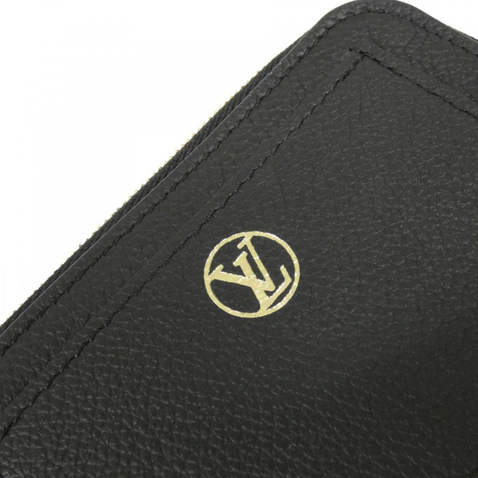Louis Vuitton Black Leather Coin Purse/Coin Case (Pre-Owned)