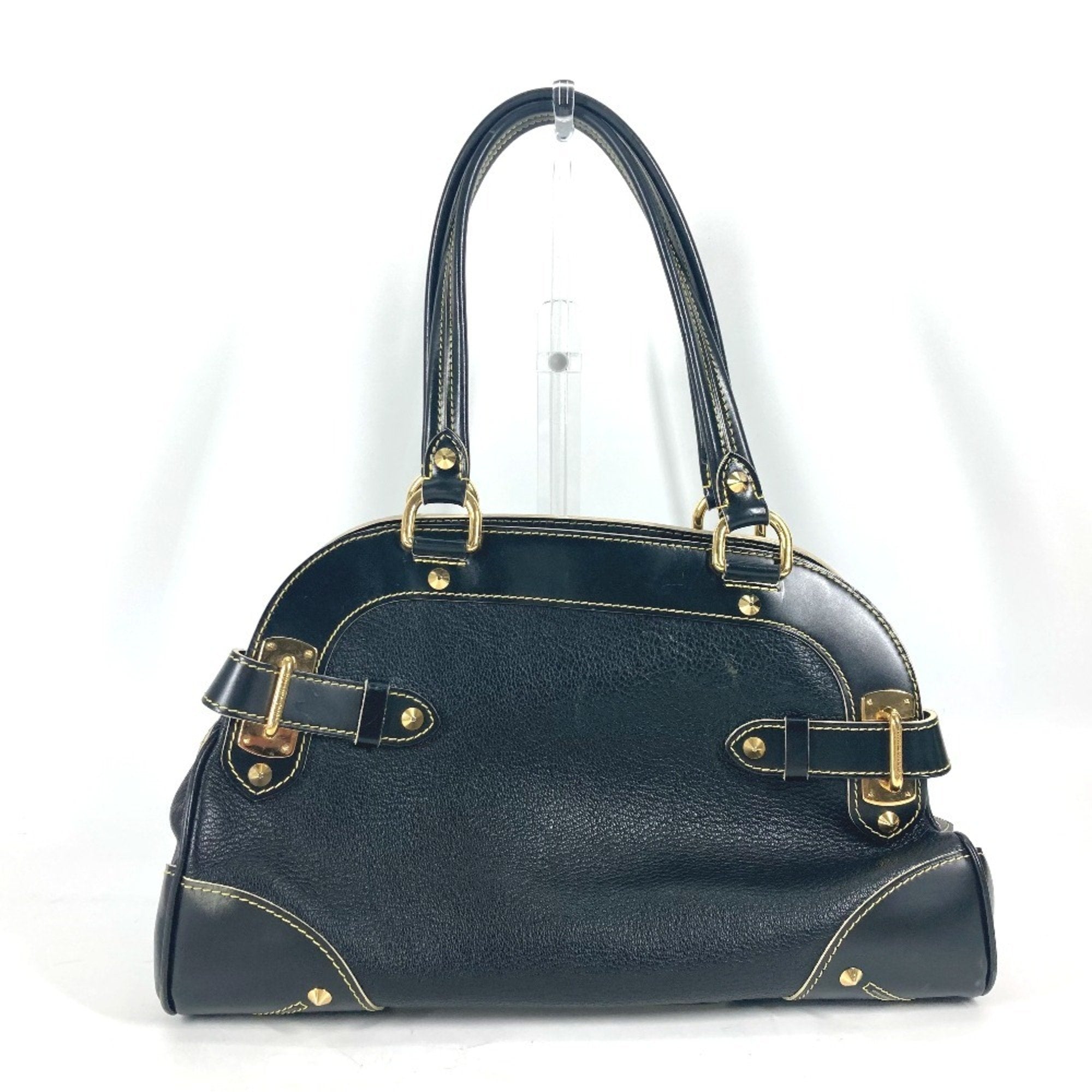 Louis Vuitton Black Noir Suhali Leather Handbag Shoulder Bag (Pre-Owned)