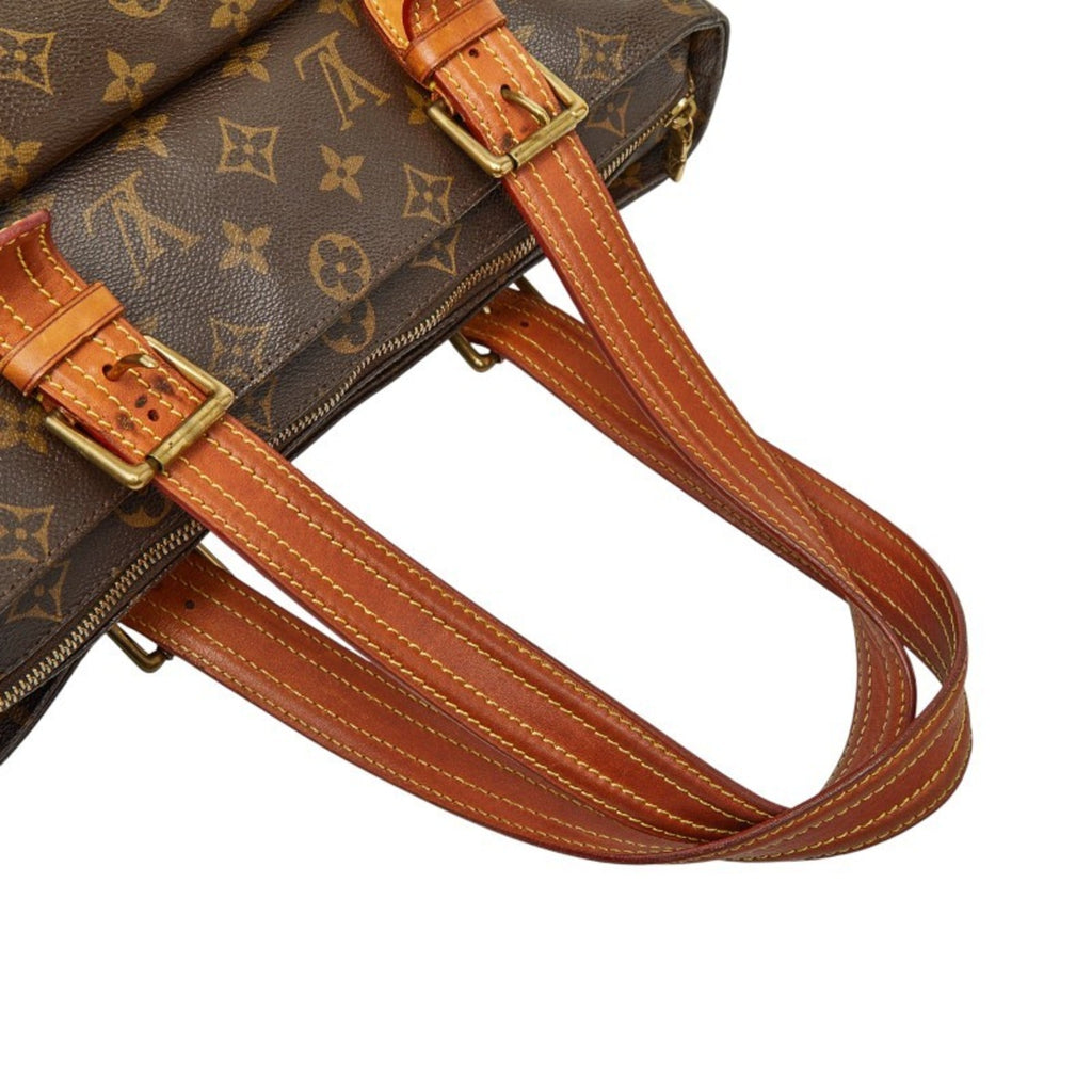 Louis Vuitton Brown Pvc Leather Handbag Tote Bag (Pre-Owned)