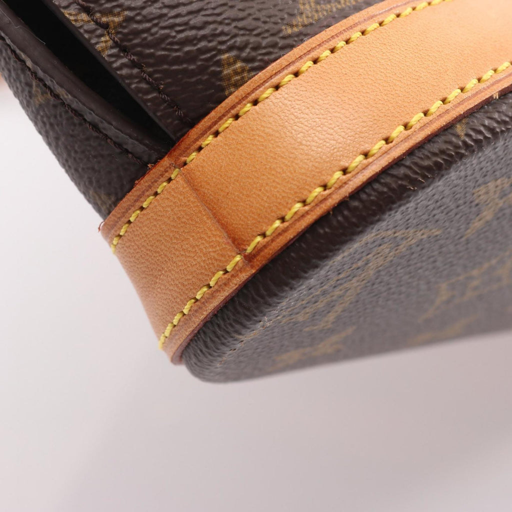 Louis Vuitton Brown Coated Canvas Leather Shoulder Bag (Pre-Owned)