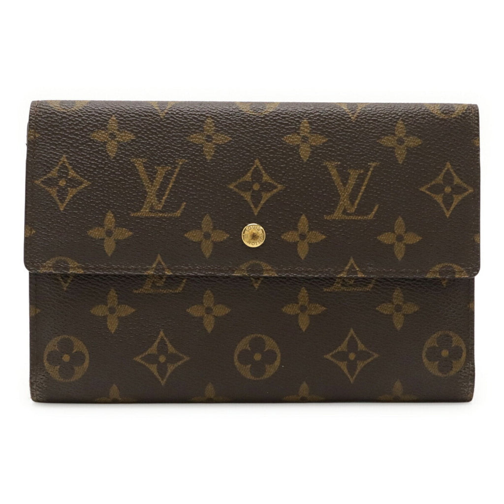 Louis Vuitton Monogram Brown Monogram Long Wallet (Tri-Fold) (Pre-Owned)