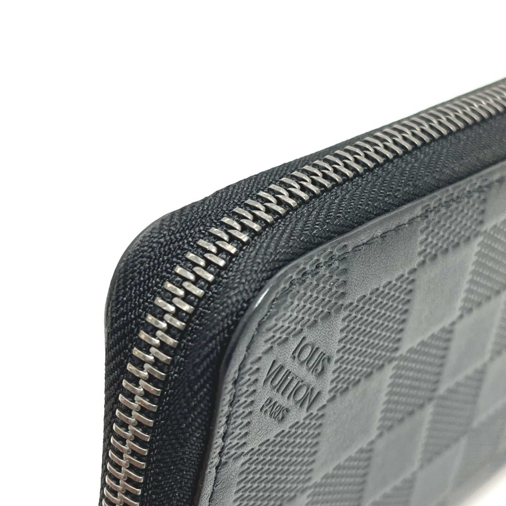 Louis Vuitton Black Damier Infini Long Wallet (Bi-Fold) (Pre-Owned)