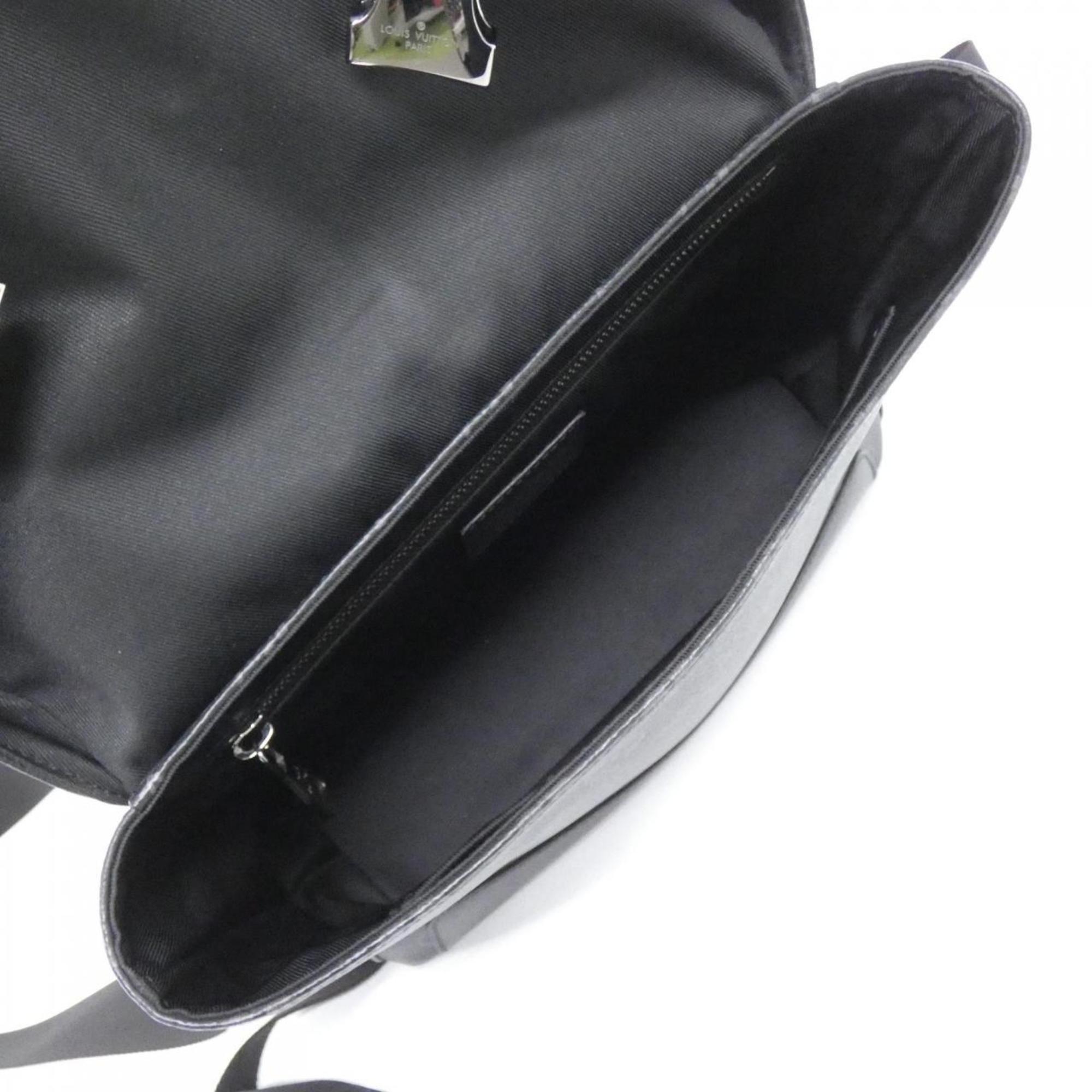 Louis Vuitton Black Coated Canvas Shoulder Bag (Pre-Owned)