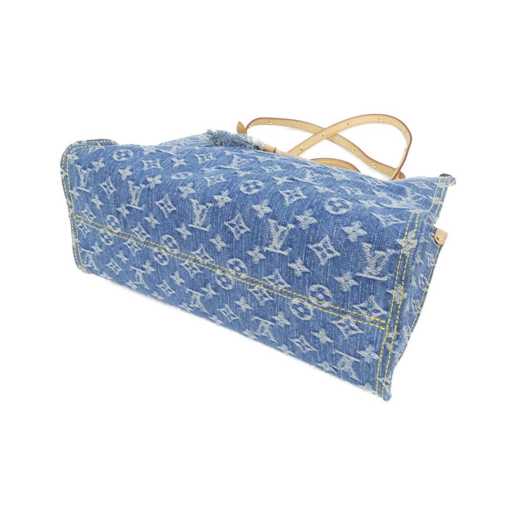 Louis Vuitton Blue Denim Canvas Handbag (Pre-Owned)