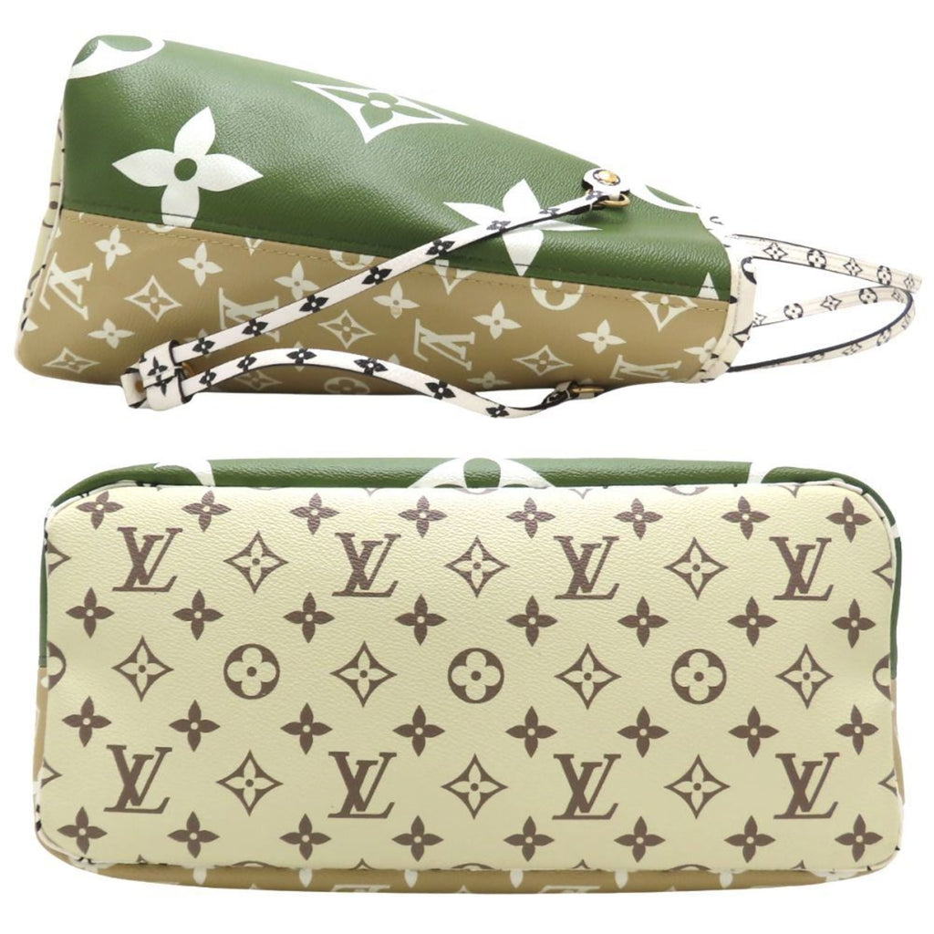 Louis Vuitton Beige Khaki Monogram Tote Bag (Pre-Owned)