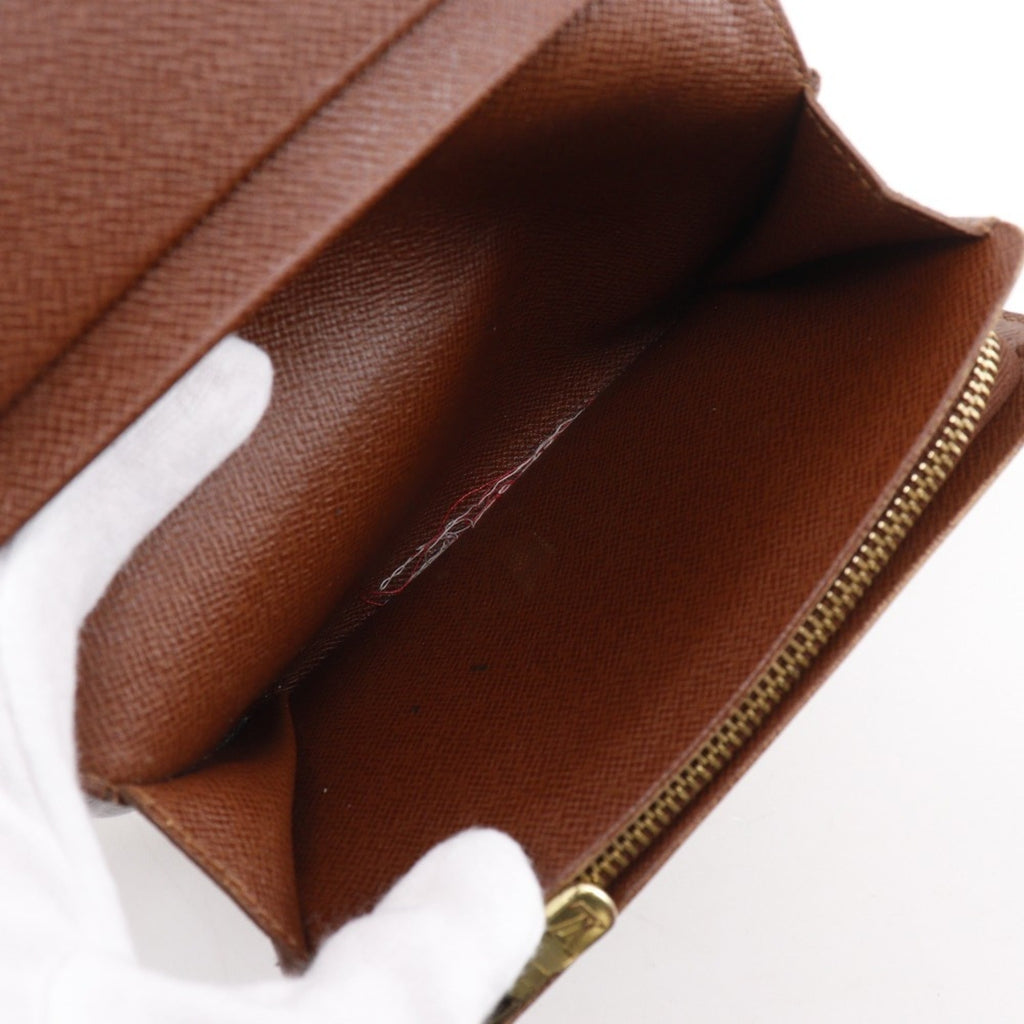 Louis Vuitton Brown Monogram Canvas Wallet (Bi-Fold) (Pre-Owned)