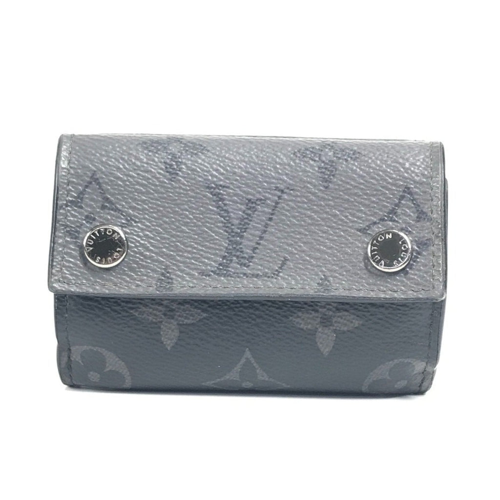 Louis Vuitton Black Gray Monogram Eclipse Canvas Wallet (Tri-Fold) (Pre-Owned)