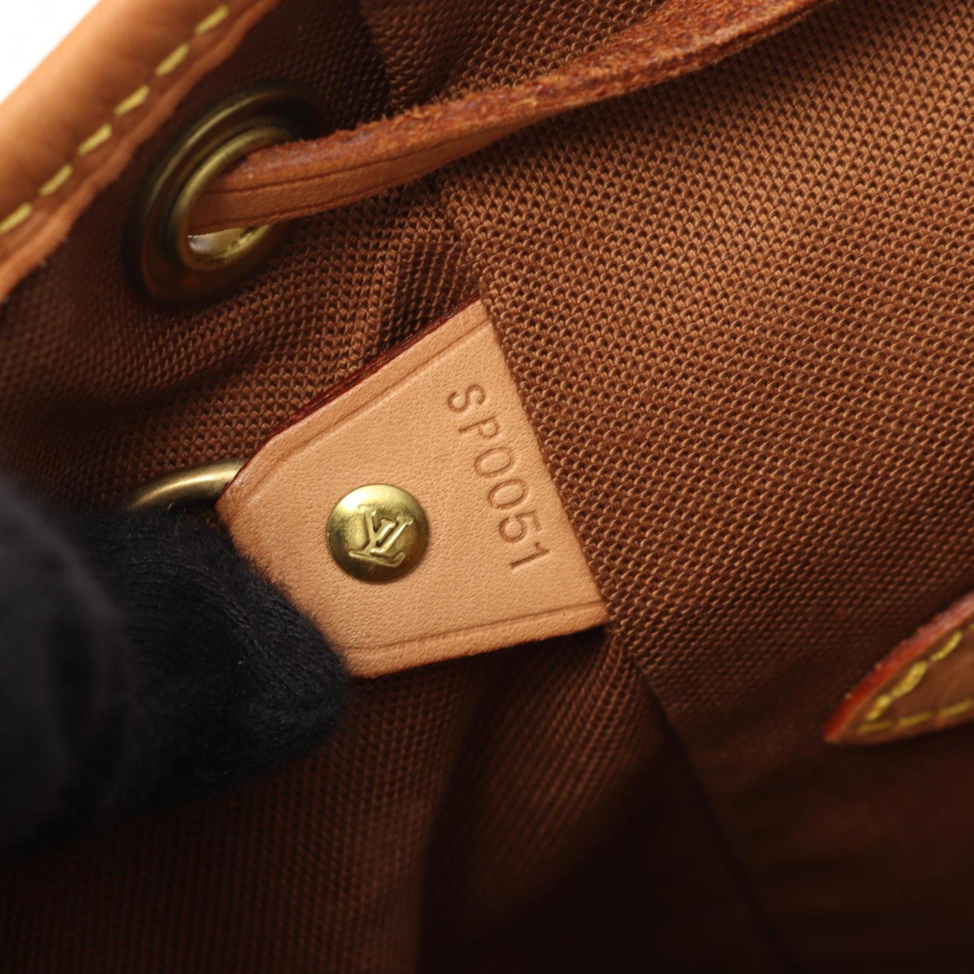 Louis Vuitton Brown Coated Canvas Leather Backpack (Pre-Owned)