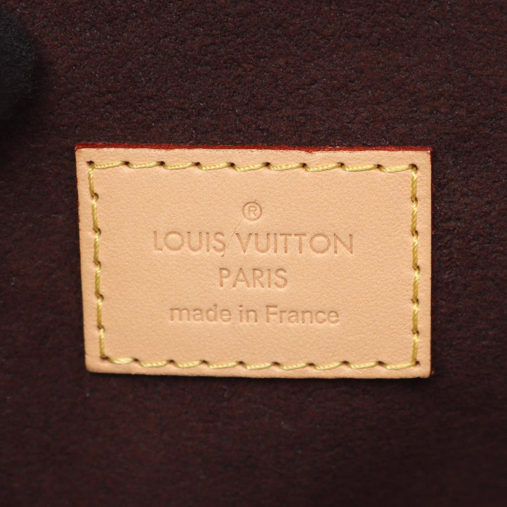 Louis Vuitton Brown Coated Canvas Leather Handbag Pochette (Pre-Owned)