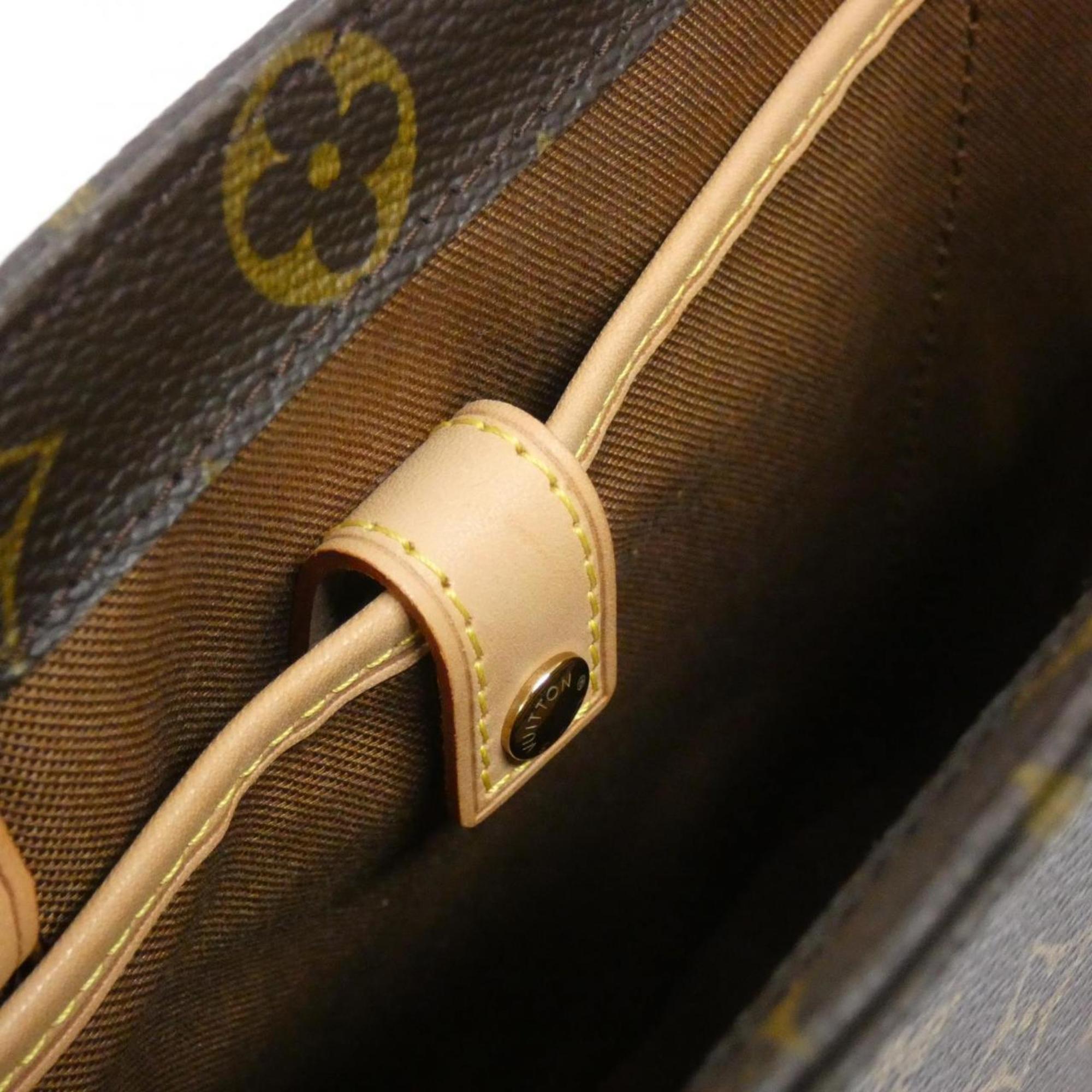 Louis Vuitton Marron Coated Canvas Handbag (Pre-Owned)