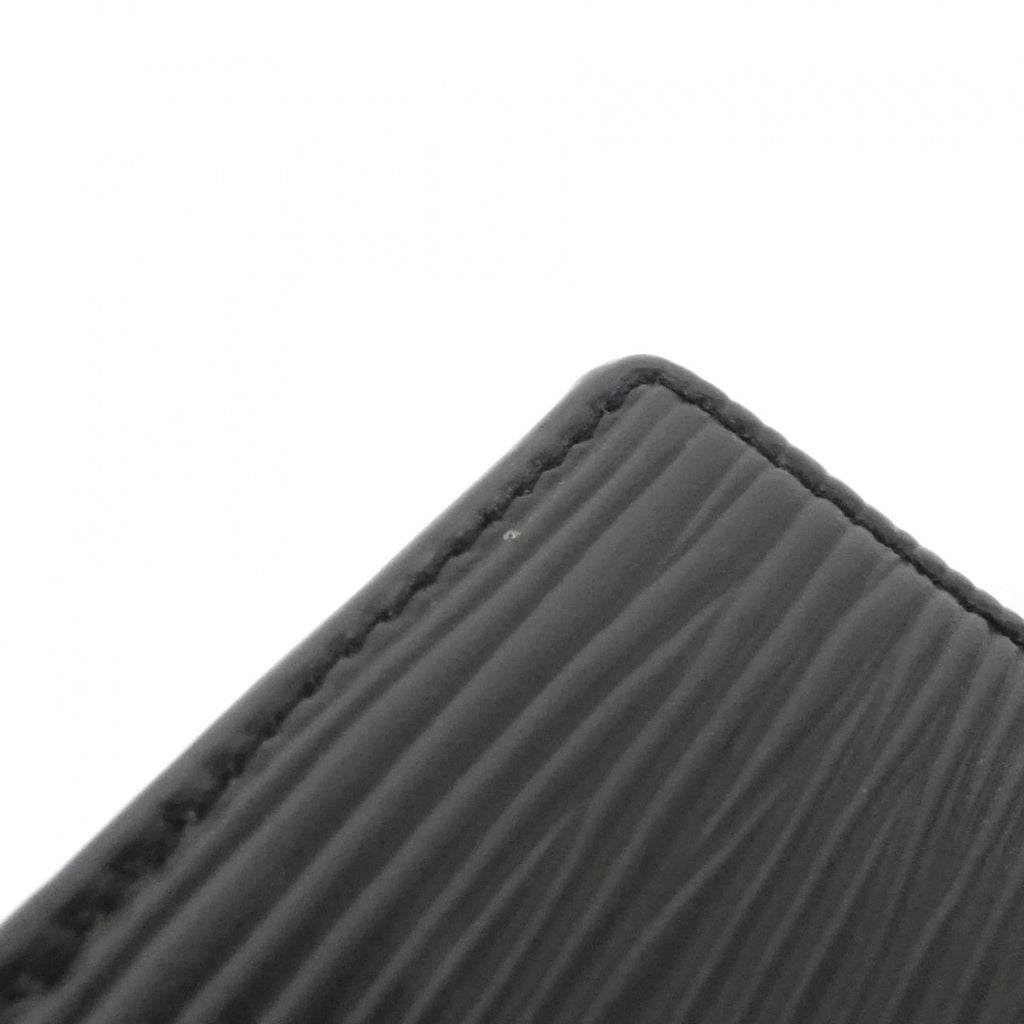 Louis Vuitton Black Leather Coin Purse/Coin Case (Pre-Owned)