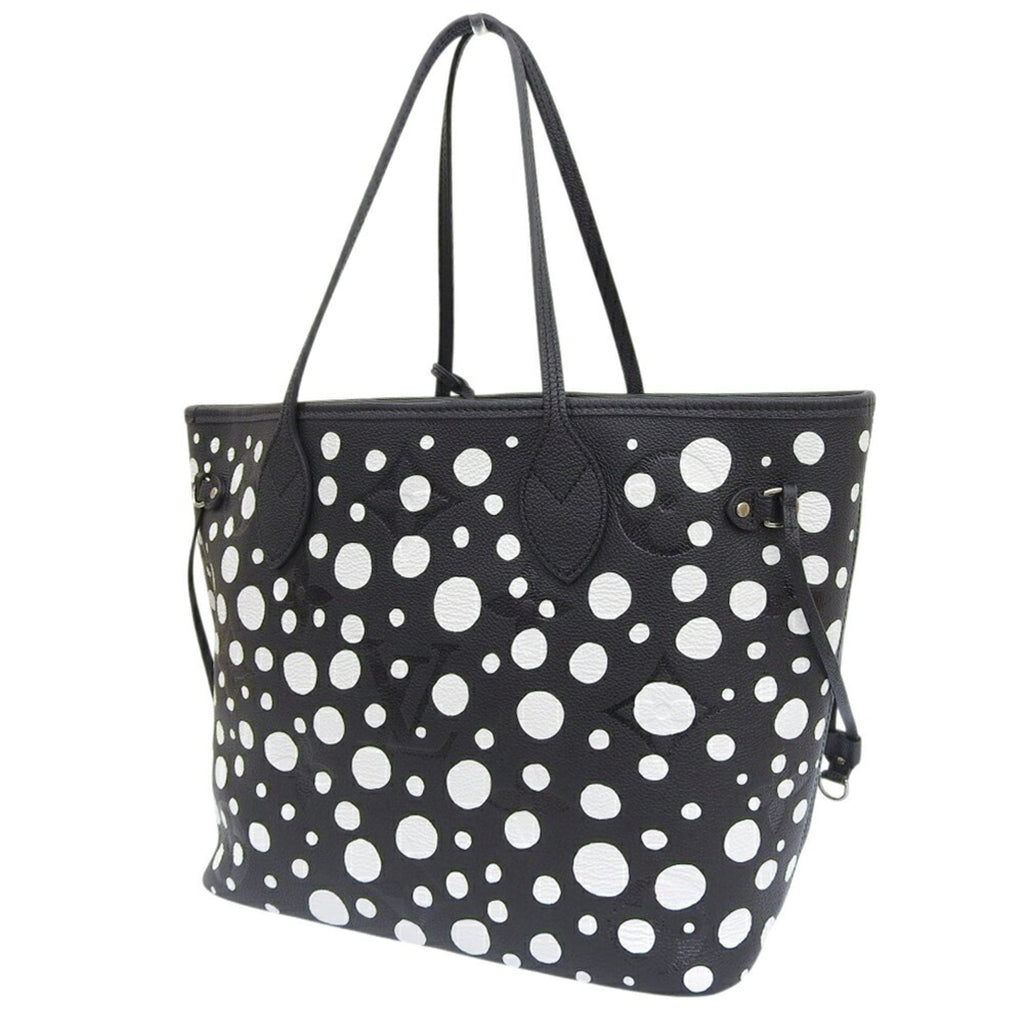 Louis Vuitton Black White Leather Tote Bag (Pre-Owned)