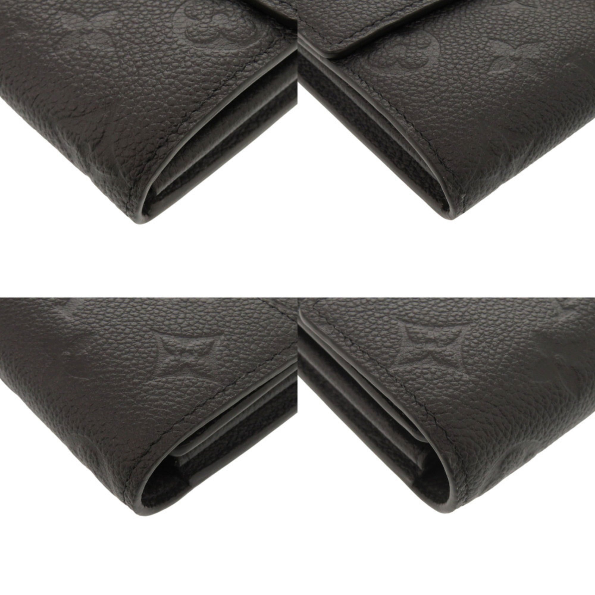 Louis Vuitton Monogram Empreinte Black Noir Monogram Empreinte Long Wallet (Bi-Fold) (Pre-Owned)